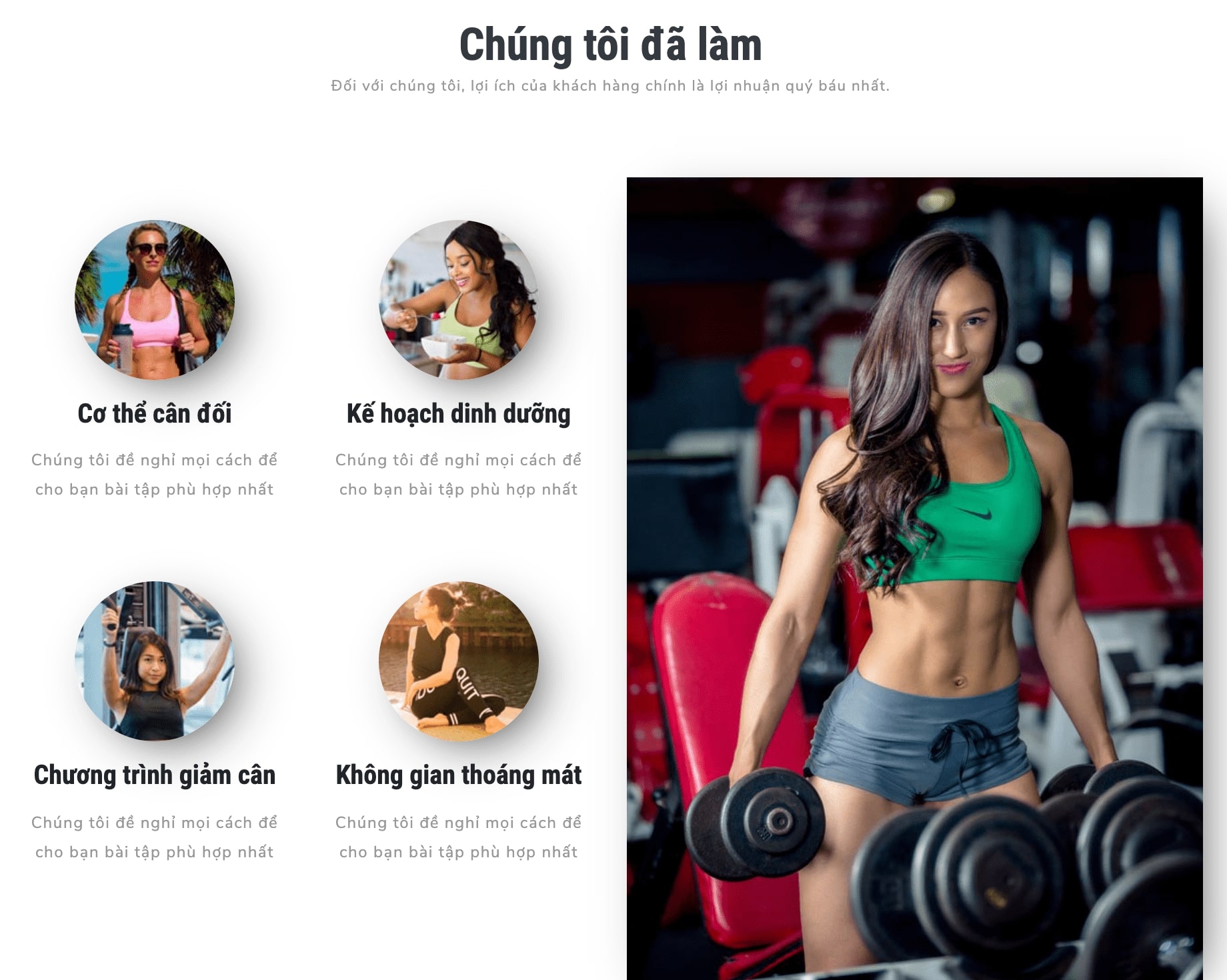 Website kinh doanh gym đẹp và chuyên nghiệp